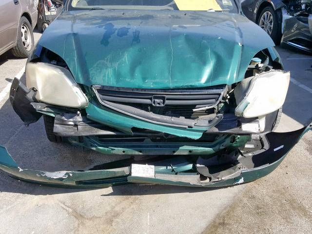 2HGEJ6616XH517851 - 1999 HONDA CIVIC BASE GREEN photo 9