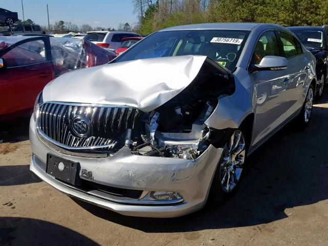 1G4GB5G3XEF305270 - 2014 BUICK LACROSSE SILVER photo 2