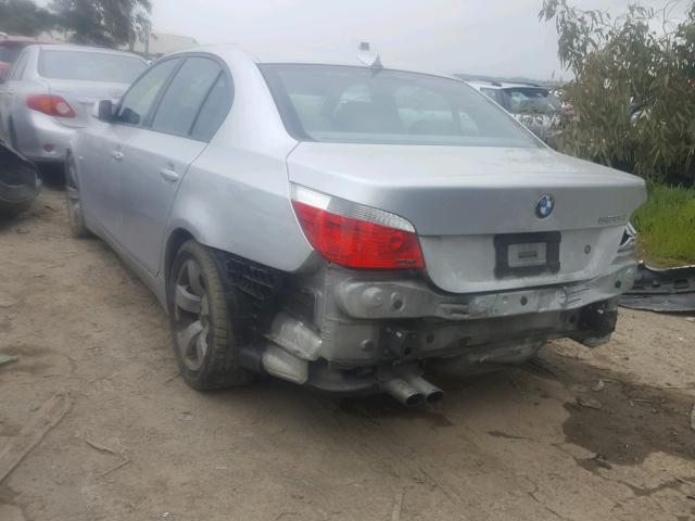 WBANE53547CK92463 - 2007 BMW 525 I SILVER photo 3