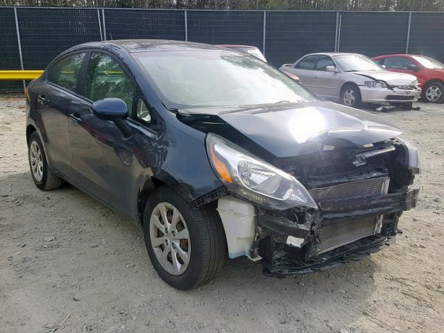 KNADN4A30D6146840 - 2013 KIA RIO EX BLUE photo 1