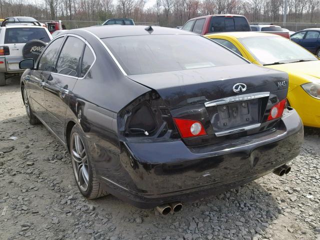 JNKBY01E26M200390 - 2006 INFINITI M45 BASE BLACK photo 3