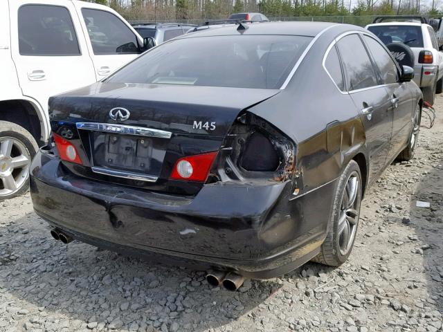 JNKBY01E26M200390 - 2006 INFINITI M45 BASE BLACK photo 4