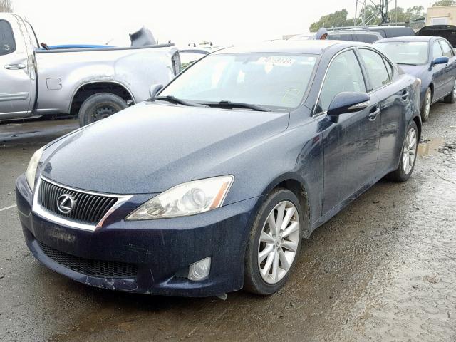 JTHBF5C23A5126499 - 2010 LEXUS IS 250 SILVER photo 2