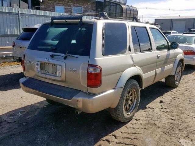 JNRDR09Y41W217601 - 2001 INFINITI QX4 BEIGE photo 4