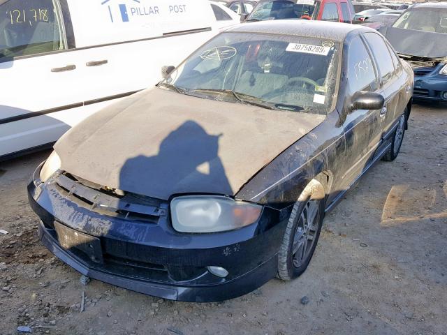 1G1JH54F147113700 - 2004 CHEVROLET CAVALIER L BLACK photo 2