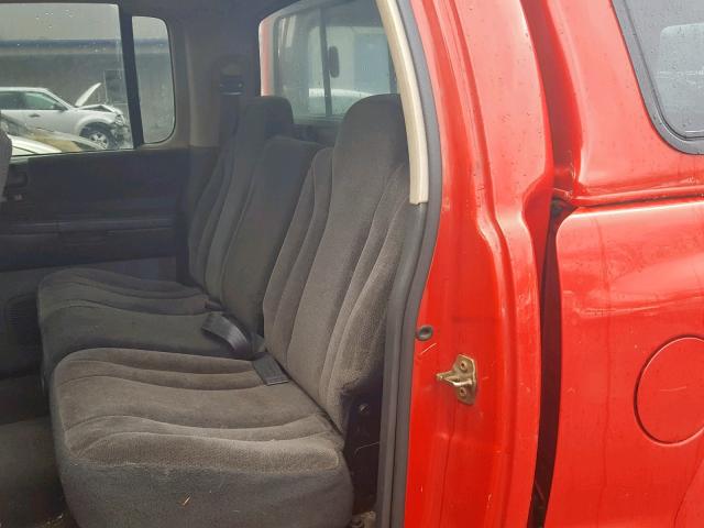 1D7HG38N64S769246 - 2004 DODGE DAKOTA QUA RED photo 6