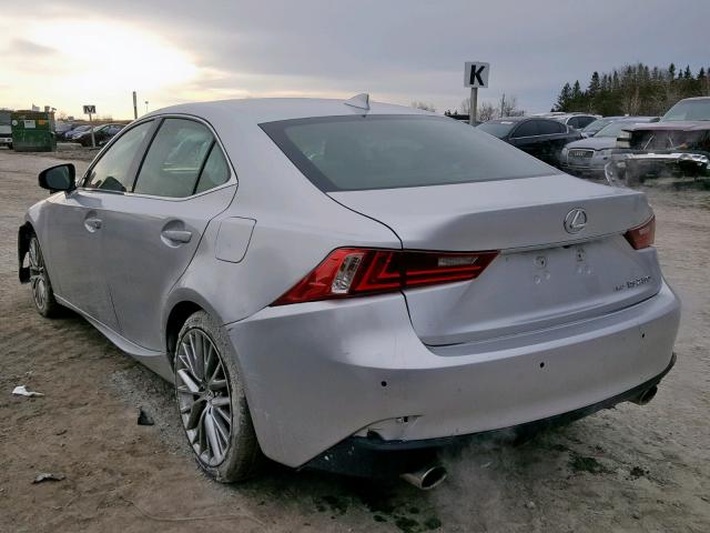 JTHCF1D23E5005585 - 2014 LEXUS IS 250 SILVER photo 3