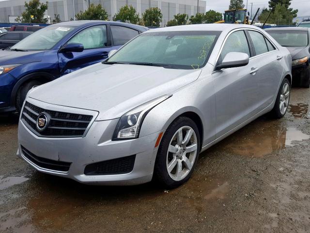 1G6AA5RAXD0175469 - 2013 CADILLAC ATS SILVER photo 2