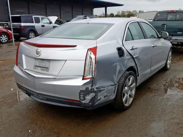 1G6AA5RAXD0175469 - 2013 CADILLAC ATS SILVER photo 4