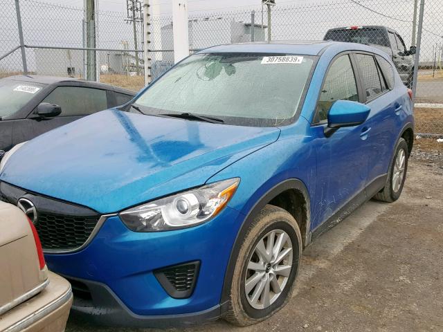 JM3KE2BE9E0311391 - 2014 MAZDA CX-5 SPORT BLUE photo 2