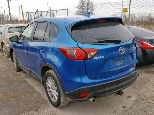 JM3KE2BE9E0311391 - 2014 MAZDA CX-5 SPORT BLUE photo 3