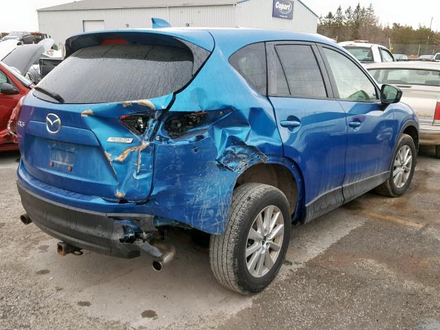 JM3KE2BE9E0311391 - 2014 MAZDA CX-5 SPORT BLUE photo 4