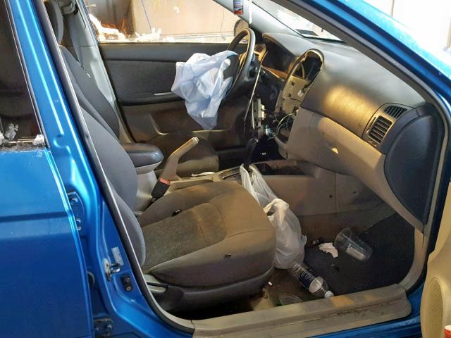 KNAFE121665268003 - 2006 KIA NEW SPECTR BLUE photo 5