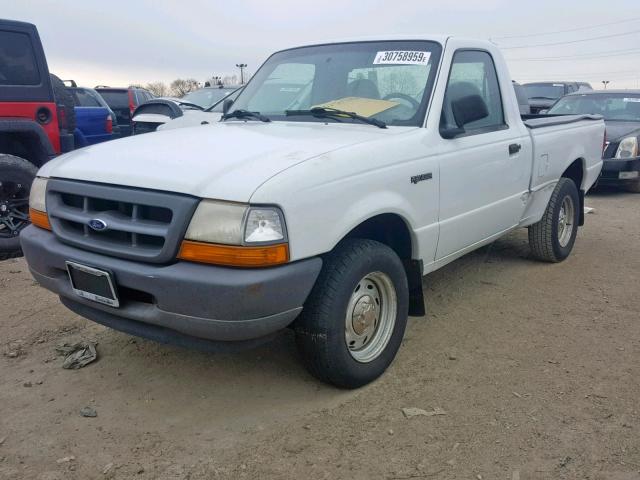 1FTYR10C4YPA93620 - 2000 FORD RANGER WHITE photo 2