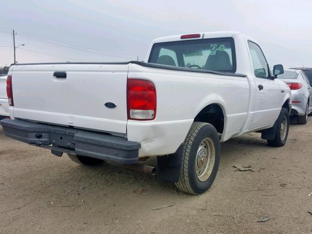 1FTYR10C4YPA93620 - 2000 FORD RANGER WHITE photo 4