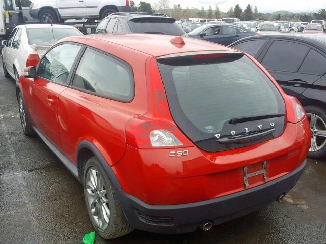 YV1MK672X92132118 - 2009 VOLVO C30 T5 RED photo 3