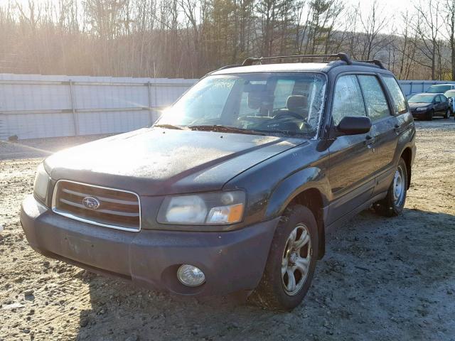 JF1SG63623H702002 - 2003 SUBARU FORESTER 2 GREEN photo 2