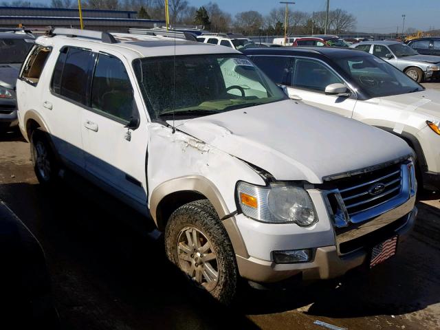 1FMEU64E36UA31419 - 2006 FORD EXPLORER E WHITE photo 1