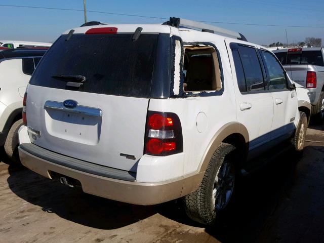 1FMEU64E36UA31419 - 2006 FORD EXPLORER E WHITE photo 4