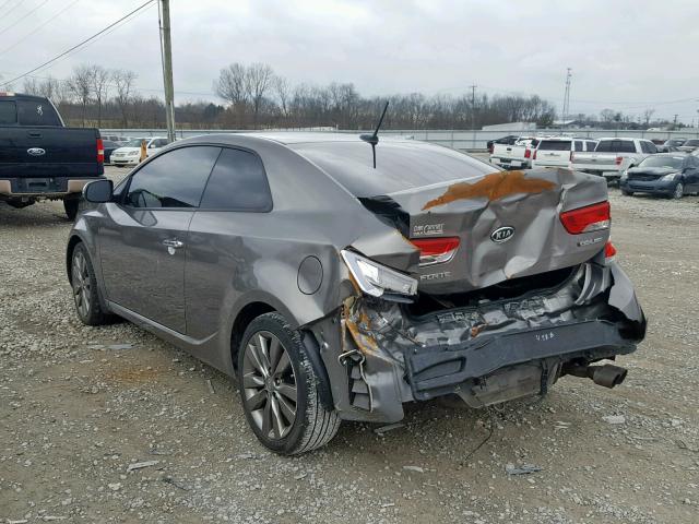 KNAFW6A36D5649098 - 2013 KIA FORTE SX GRAY photo 3