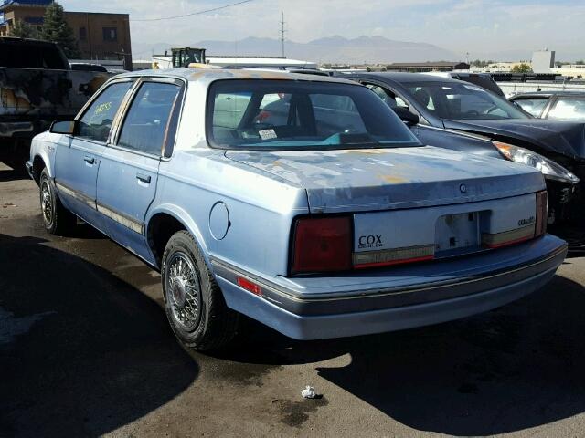 1G3AJ54N9L6364472 - 1990 OLDSMOBILE CUTLASS CI BLUE photo 3