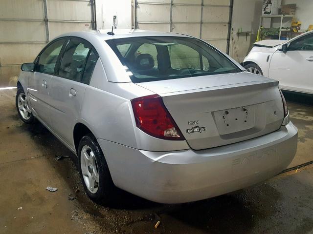1G8AJ58F67Z149827 - 2007 SATURN ION LEVEL SILVER photo 3