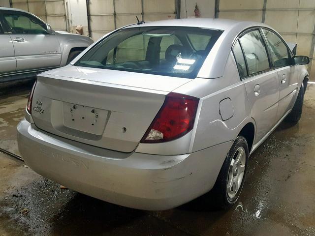 1G8AJ58F67Z149827 - 2007 SATURN ION LEVEL SILVER photo 4