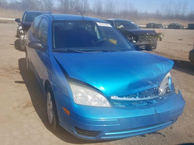 1FAFP31NX7W112500 - 2007 FORD FOCUS ZX3 BLUE photo 1