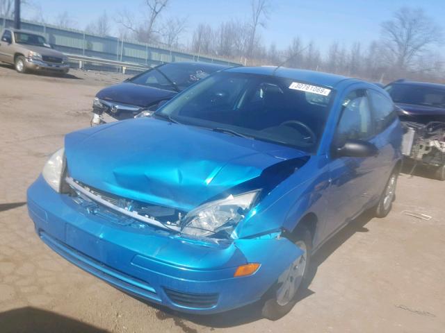 1FAFP31NX7W112500 - 2007 FORD FOCUS ZX3 BLUE photo 2