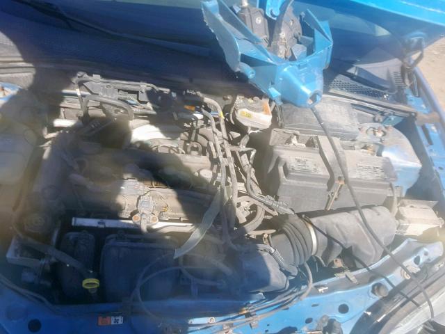 1FAFP31NX7W112500 - 2007 FORD FOCUS ZX3 BLUE photo 7