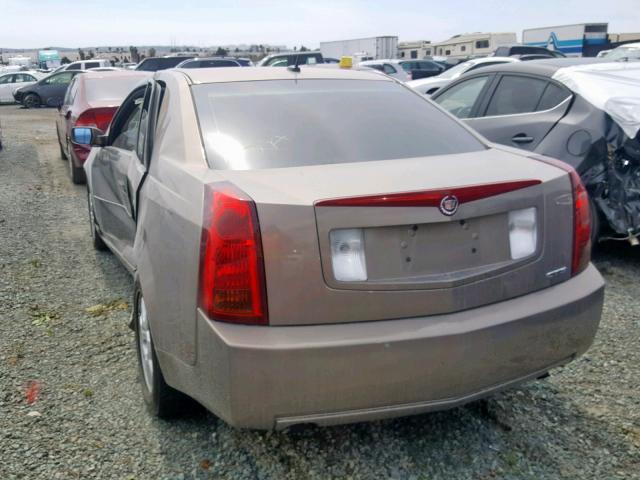 1G6DP577360130024 - 2006 CADILLAC CTS HI FEA GOLD photo 3