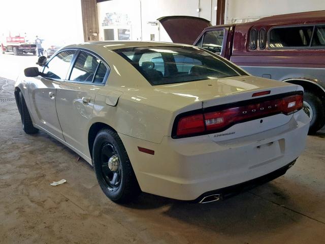 2C3CDXAG9CH227634 - 2012 DODGE CHARGER PO WHITE photo 3