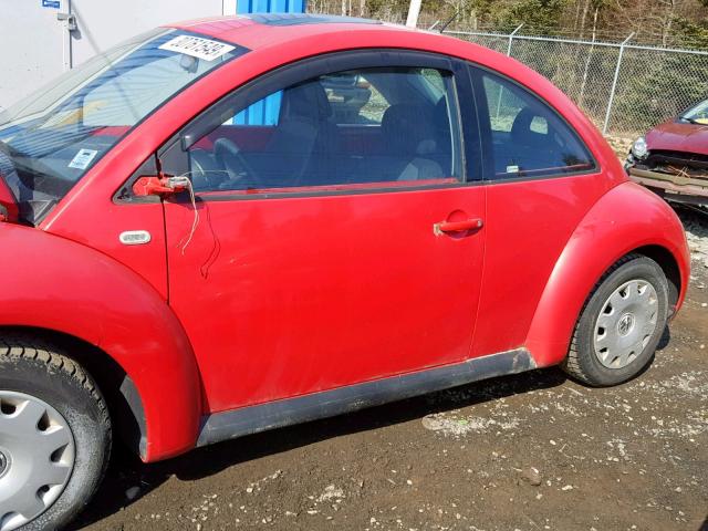 3VWCA21C1YM403702 - 2000 VOLKSWAGEN NEW BEETLE წითელი ფოტო 9