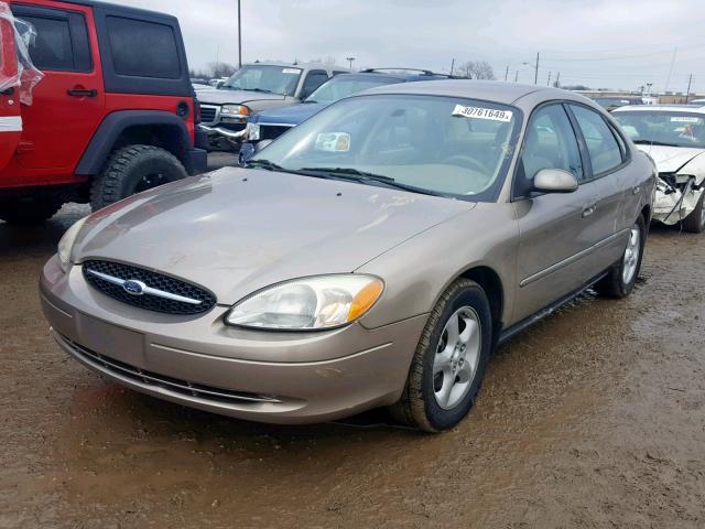 1FAFP55UX3A269710 - 2003 FORD TAURUS SES TAN photo 2