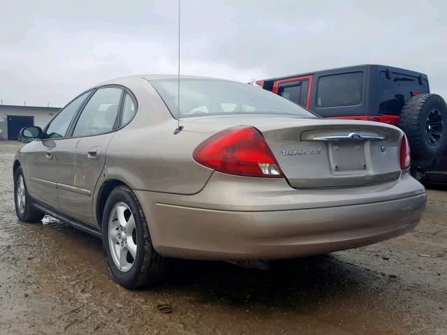 1FAFP55UX3A269710 - 2003 FORD TAURUS SES TAN photo 3