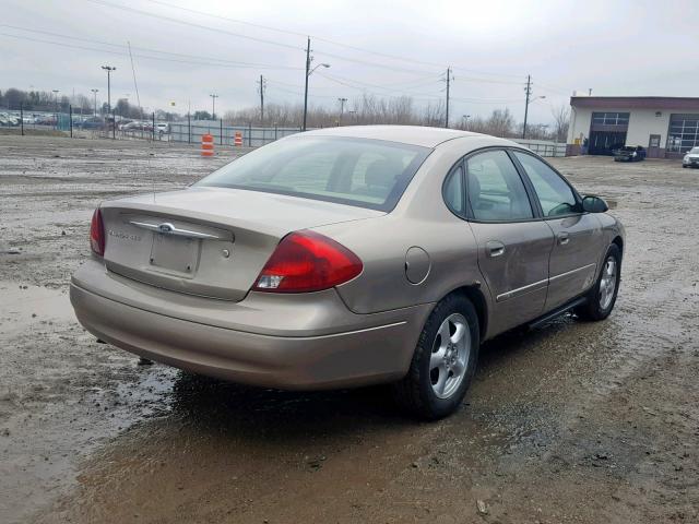 1FAFP55UX3A269710 - 2003 FORD TAURUS SES TAN photo 4