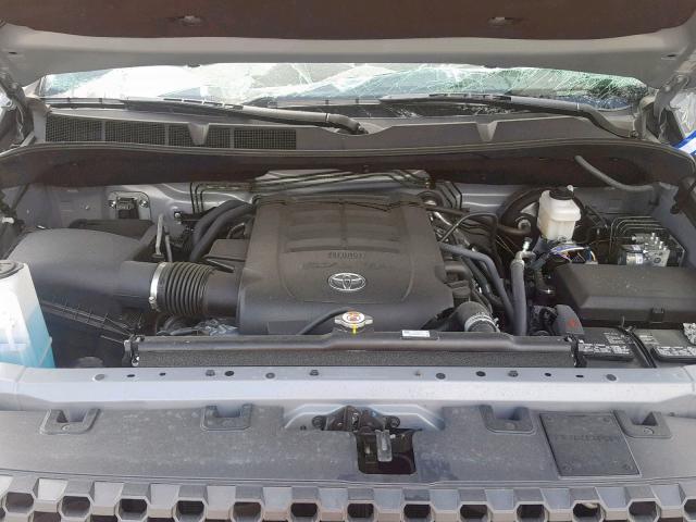 5TFDW5F15KX795134 - 2019 TOYOTA TUNDRA CRE GRAY photo 7