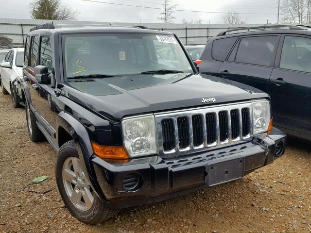 1J8HG48K97C546910 - 2007 JEEP COMMANDER BLACK photo 1