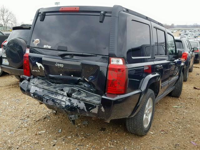 1J8HG48K97C546910 - 2007 JEEP COMMANDER BLACK photo 4