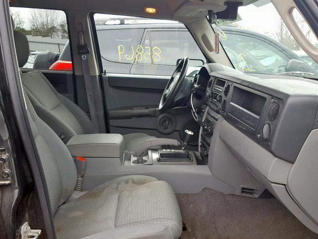 1J8HG48K97C546910 - 2007 JEEP COMMANDER BLACK photo 5