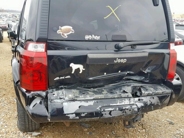1J8HG48K97C546910 - 2007 JEEP COMMANDER BLACK photo 9