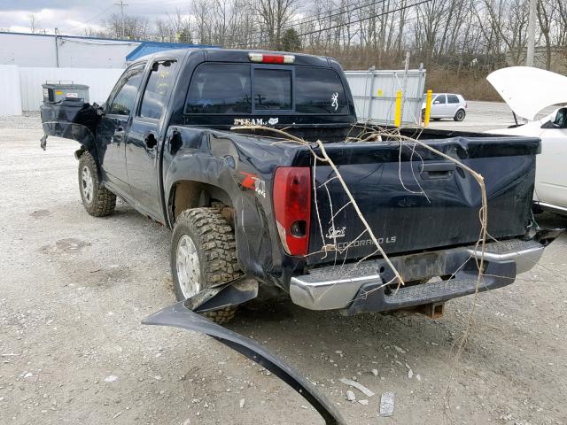 1GCDT136958269184 - 2005 CHEVROLET COLORADO BLACK photo 3