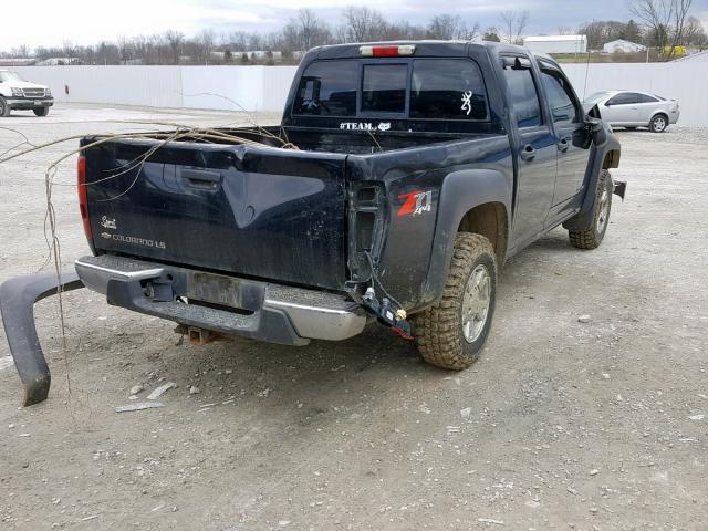 1GCDT136958269184 - 2005 CHEVROLET COLORADO BLACK photo 4