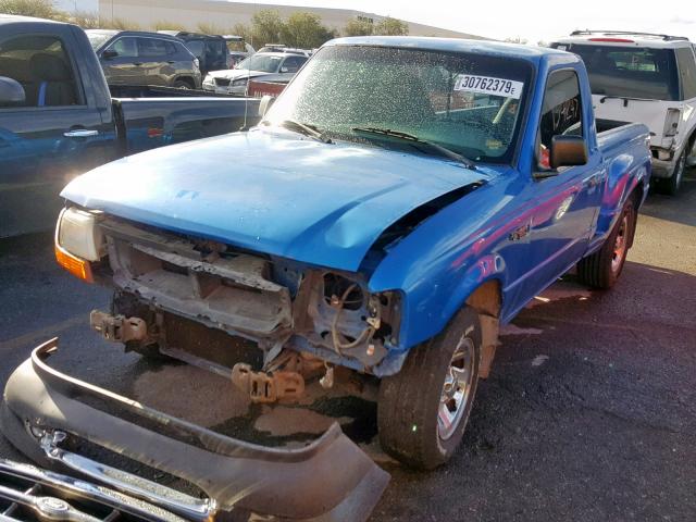 1FTYR10C3XPB44815 - 1999 FORD RANGER BLUE photo 2