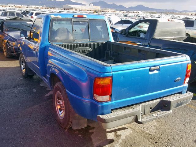 1FTYR10C3XPB44815 - 1999 FORD RANGER BLUE photo 3