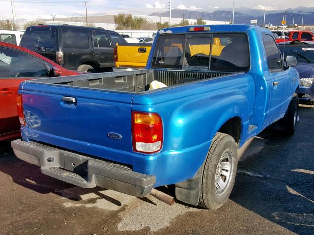 1FTYR10C3XPB44815 - 1999 FORD RANGER BLUE photo 4