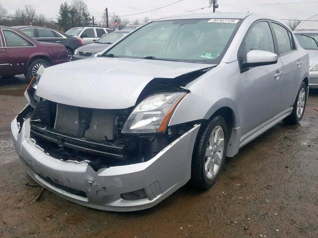 3N1AB6AP7AL680256 - 2010 NISSAN SENTRA 2.0 SILVER photo 2