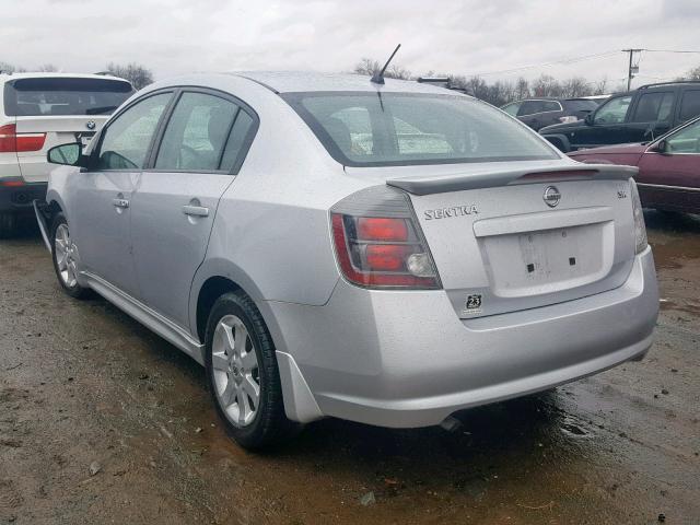 3N1AB6AP7AL680256 - 2010 NISSAN SENTRA 2.0 SILVER photo 3