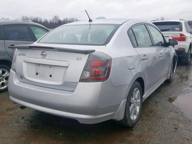 3N1AB6AP7AL680256 - 2010 NISSAN SENTRA 2.0 SILVER photo 4