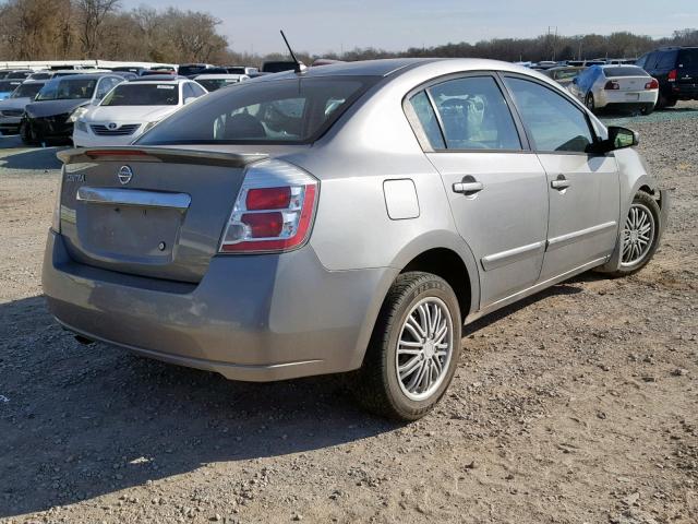 3N1AB6AP2CL632814 - 2012 NISSAN SENTRA 2.0 SILVER photo 4